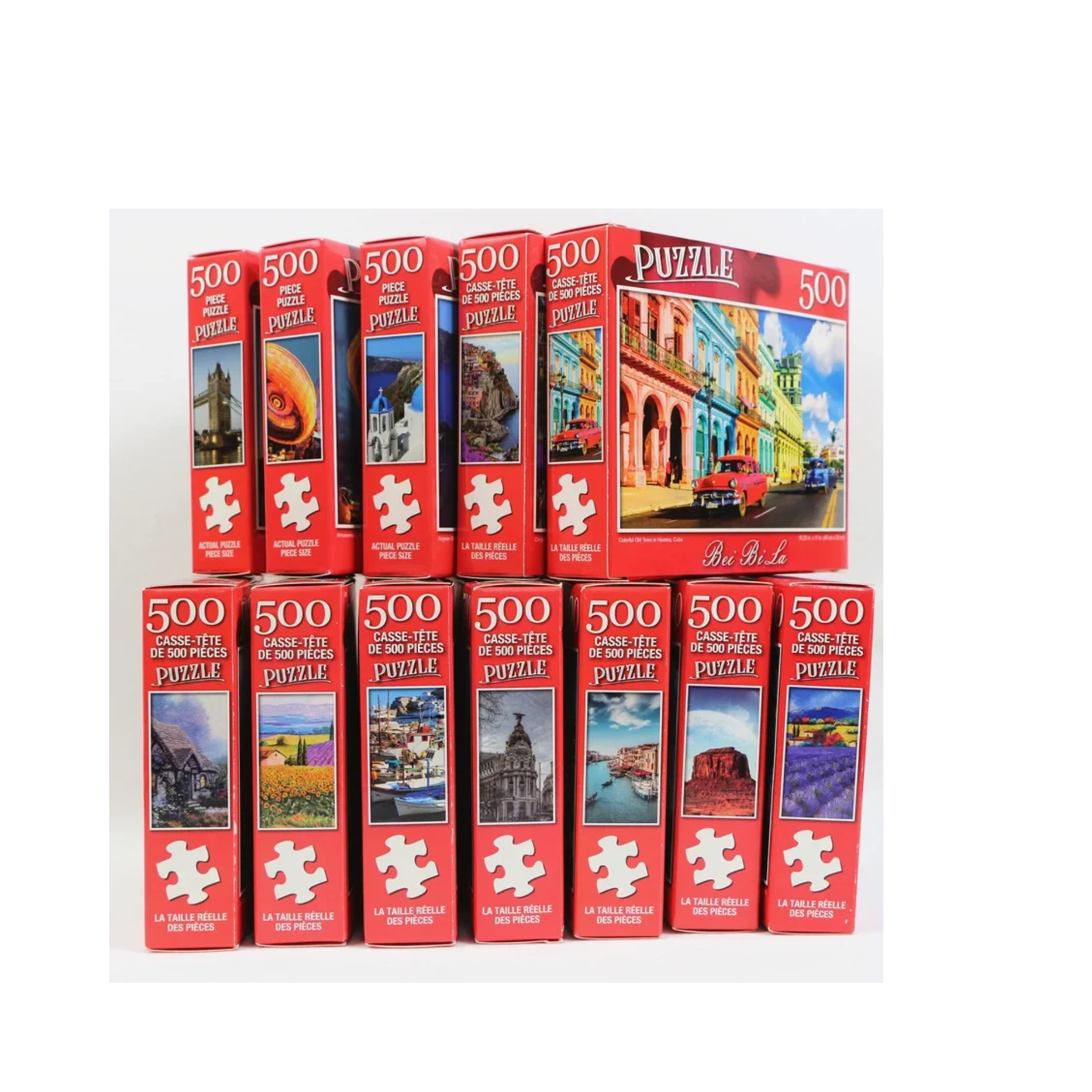 500 Pieces Jigsaw Puzzle Various Landscape Patterns Jigsaw Puzzle Educational Toy for Kids Children 'S Games Christmas Gift